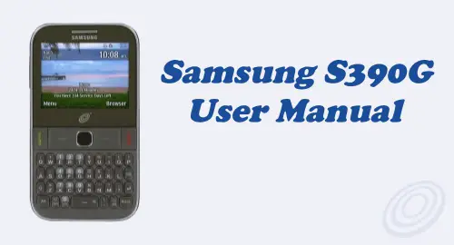 Tracfone Samsung SGH-S390G User Manual Guide