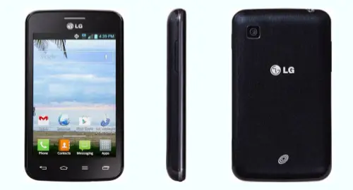 Tracfone LG Optimus Dynamic II front back side