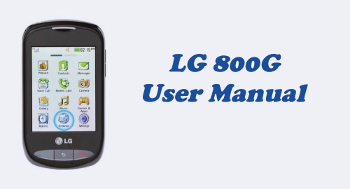 Tracfone LG 800G User Manual Guide