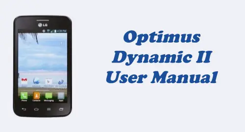 Tracfone LG Optimus Dynamic II (L39C) User Manual Guide