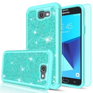 Samsung Galaxy J7 Sky Pro Glitter Hybrid Case by LeYi
