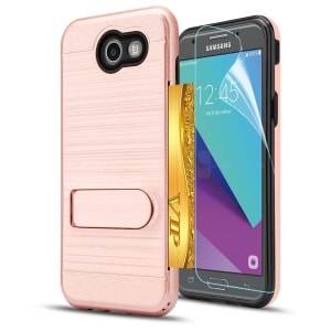 Samsung Galaxy J3 Prime Kickstand TPU Case by AnoKe