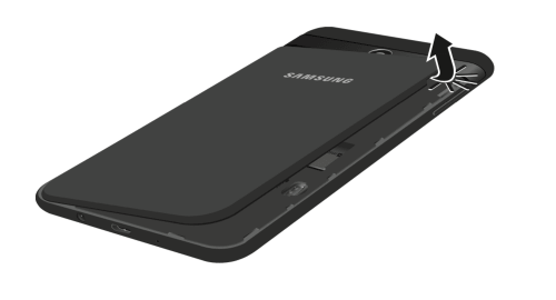 Removing the Back Cover Samsung Galaxy J7 Sky Pro