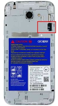 How to Insert Memory Card in Alcatel ZIP LTE