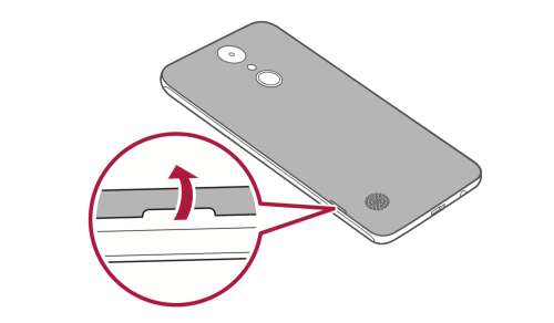Removing the Back Cover LG Rebel 3 LTE