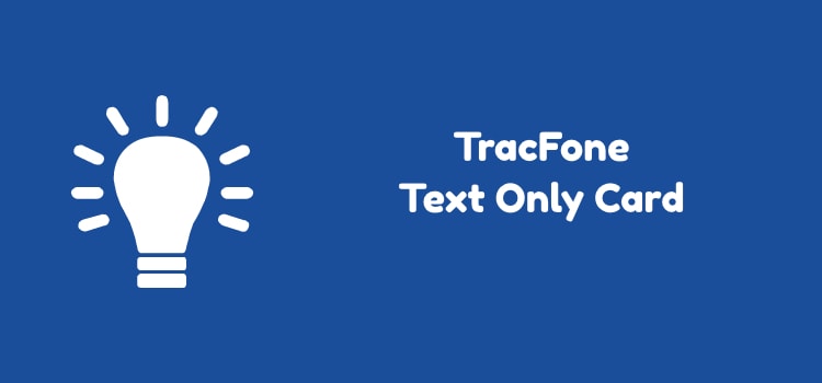 Tracfone Text Only Card