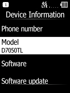 Doro 7050 Device Information