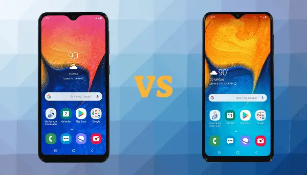 Samsung Galaxy A10e VS Galaxy A20 Comparison