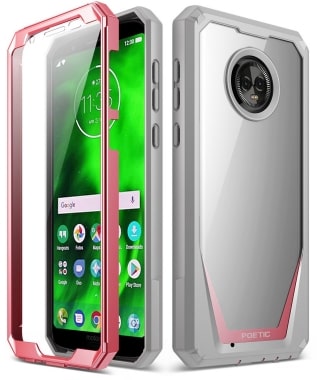 Moto G6 Rugged Clear Bumper Case by Poetic