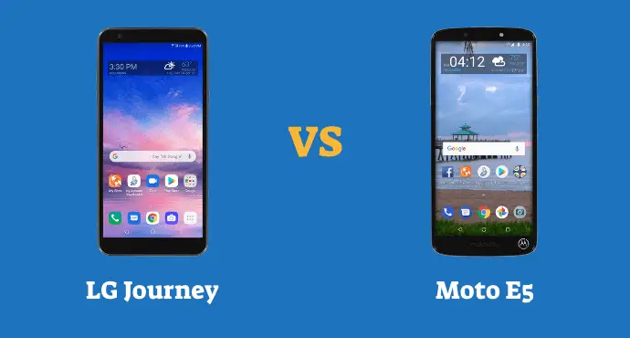 LG Journey LTE vs Moto E5