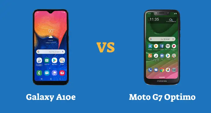 Samsung Galaxy A10e vs Moto G7 Optimo