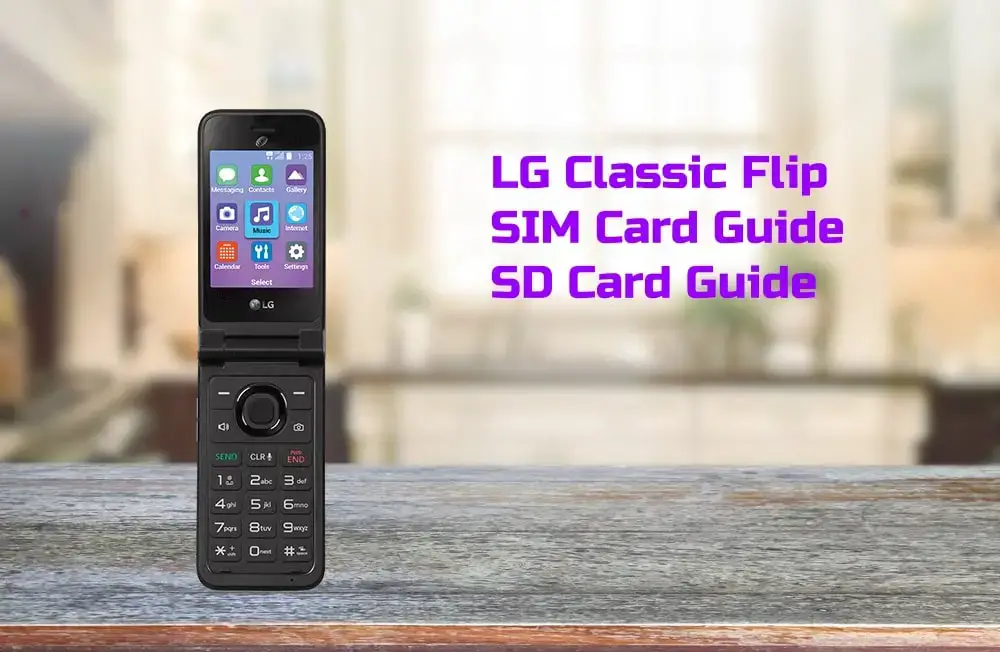 Lg Classic Flip How To Insert Remove Sim Card And Sd Card