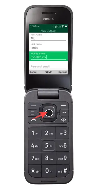 Nokia 2760 Flip Phone Save Contacts
