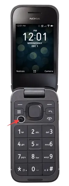 Nokia 2760 Flip Phone Send Key