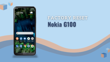 Factory Reset Nokia G100