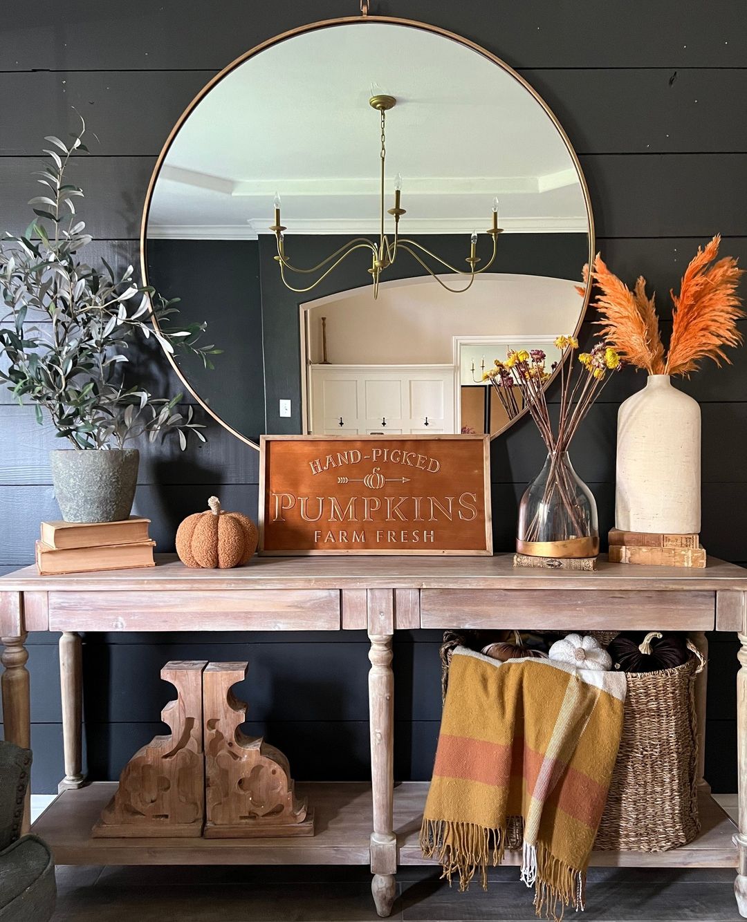 fall entry table decor ideas