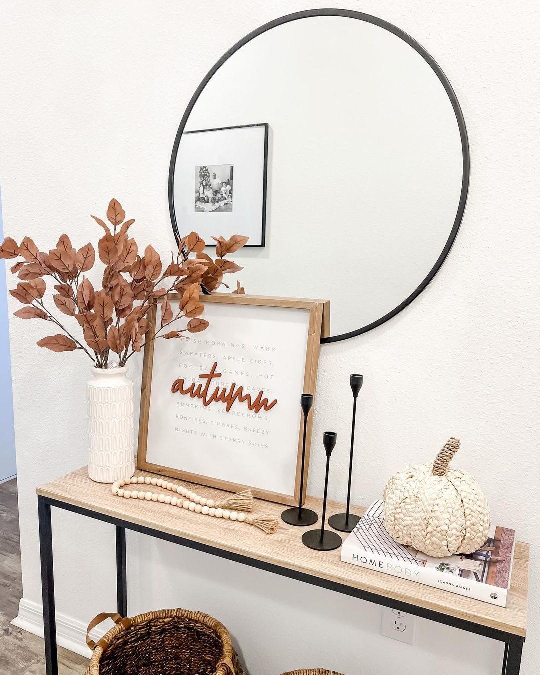 fall entry table decor ideas