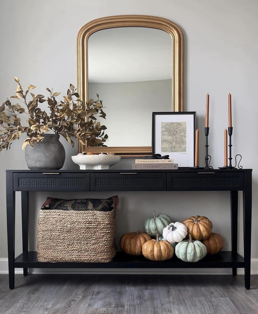 fall entry table decor ideas