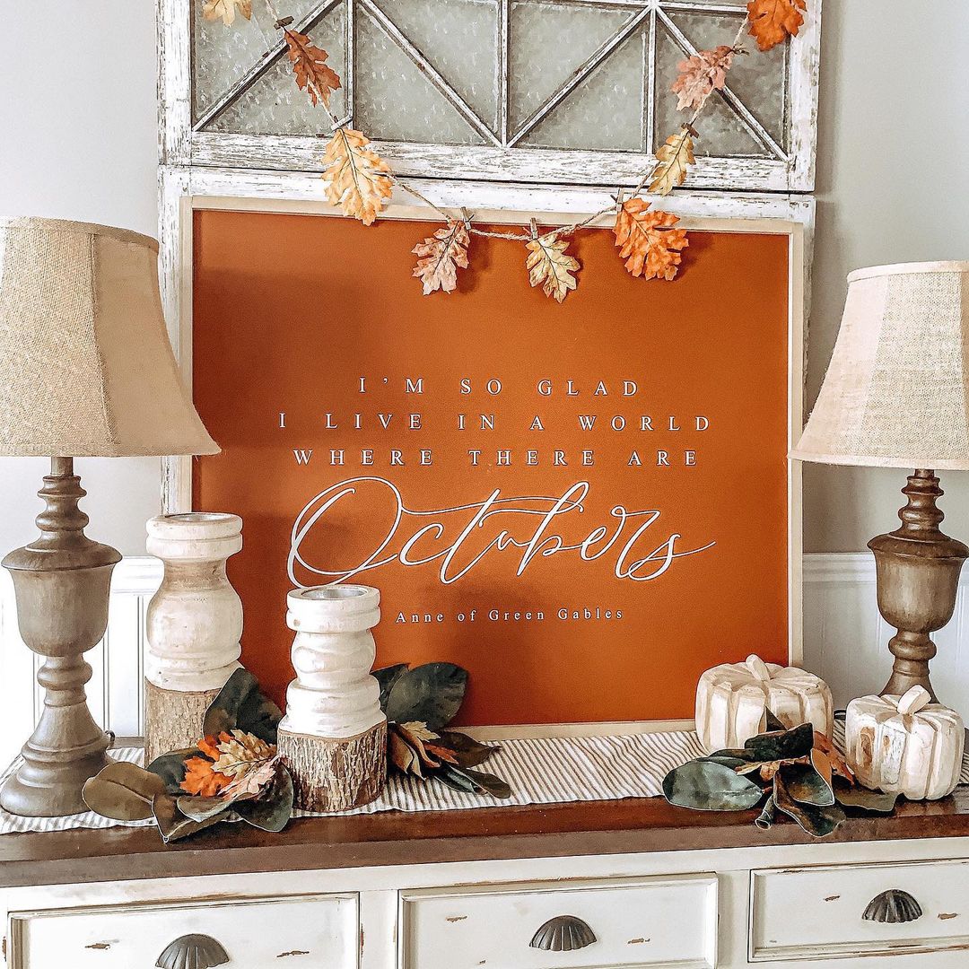 fall entry table decor ideas