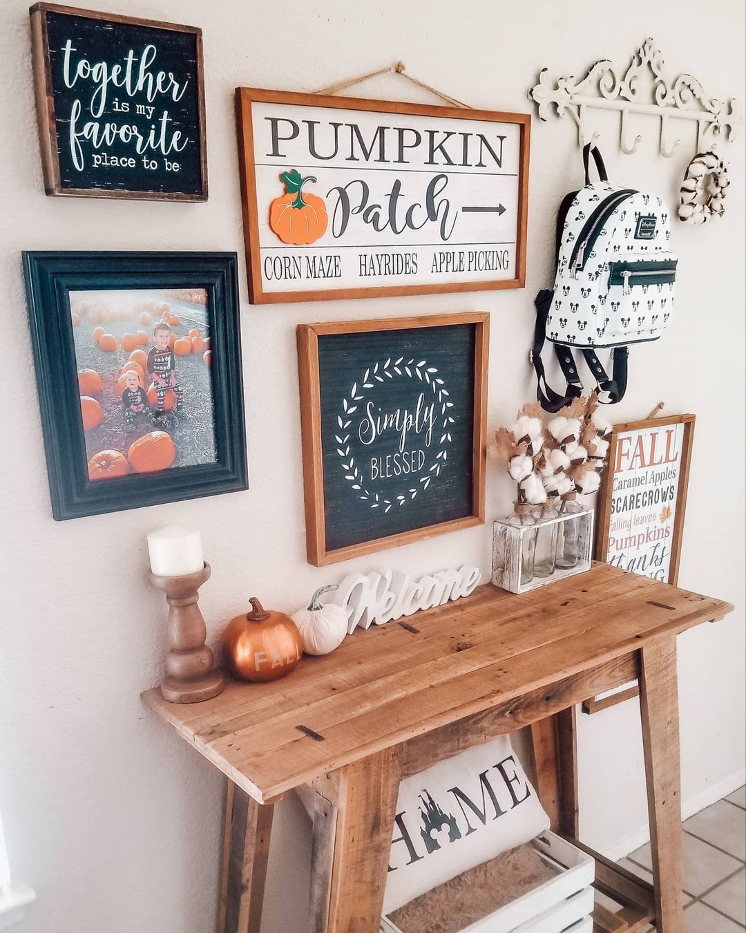 fall entry table decor ideas