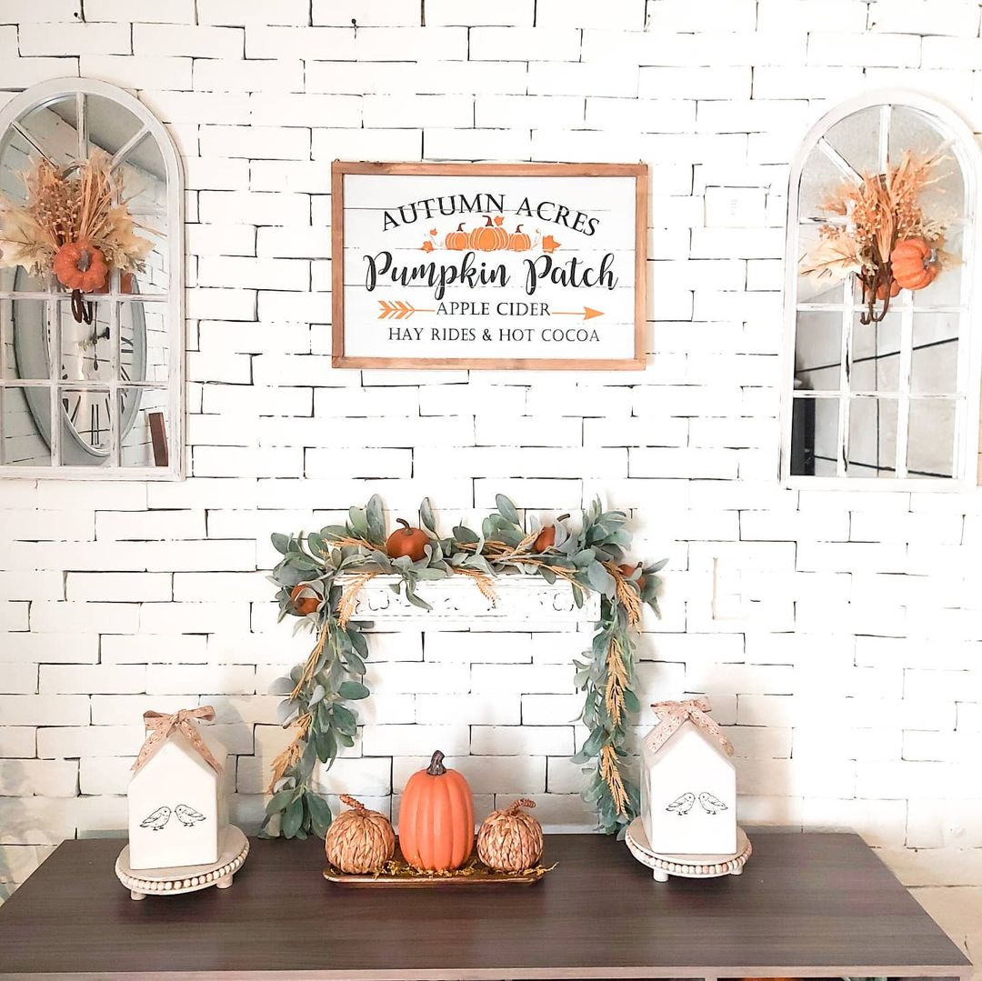 fall entry table decor ideas