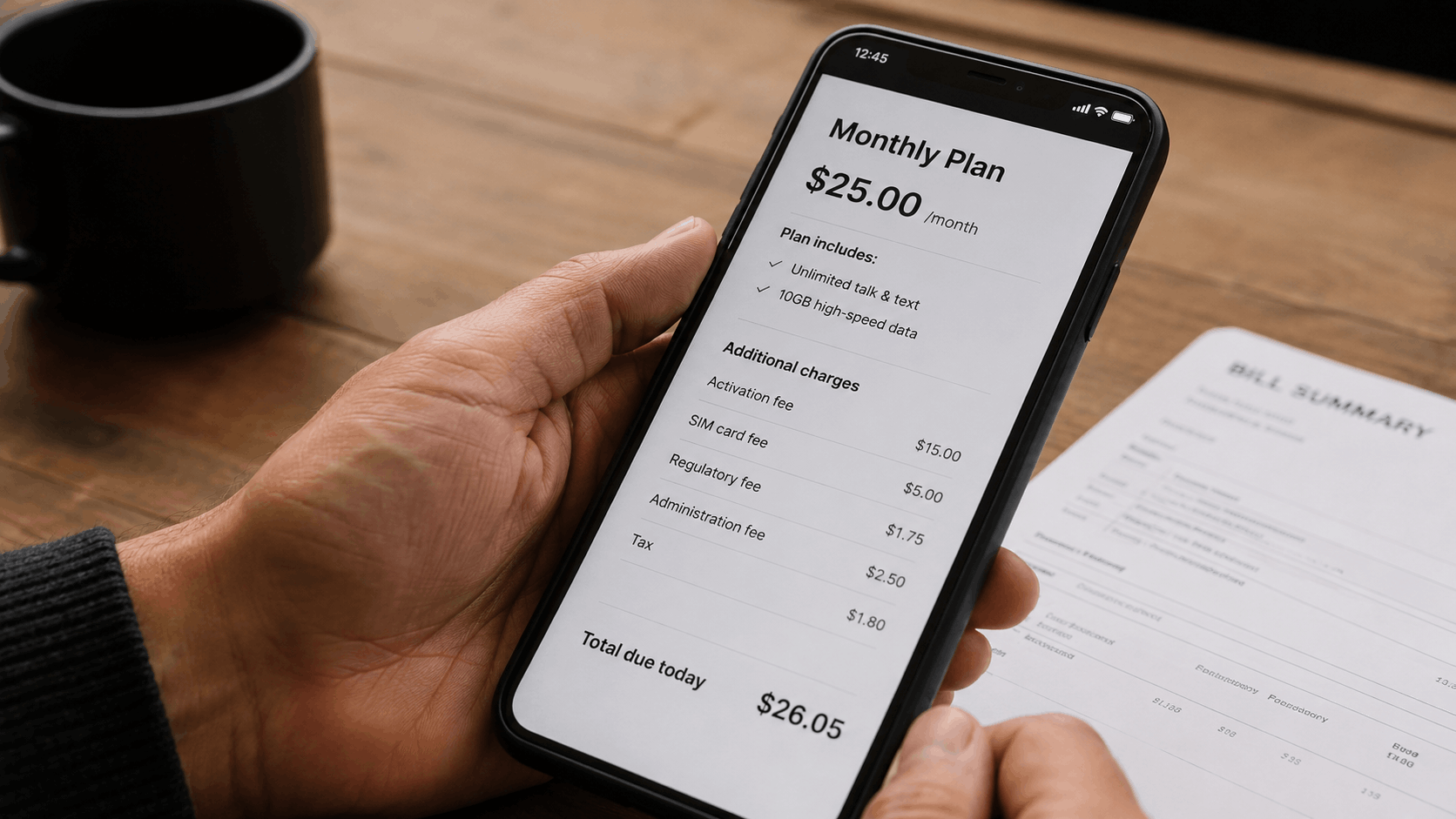 hidden fees in prepaid plan